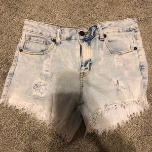 acid wash jean shorts from altar’d state